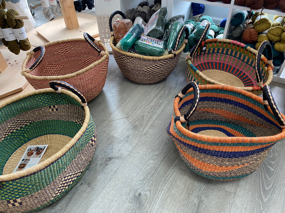 Baskets | Big Blue Moma |The Fibre Nook