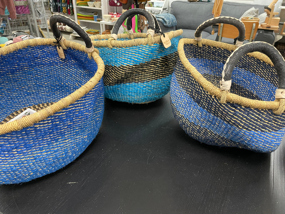 Baskets | Big Blue Moma |The Fibre Nook
